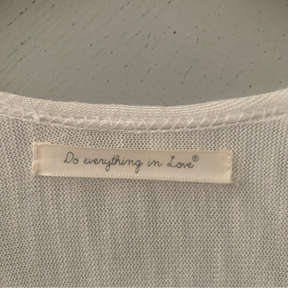 Anthropologie Do Everything in Love Cream Knit Kimono Knit Cardigan - Picture 3 of 8